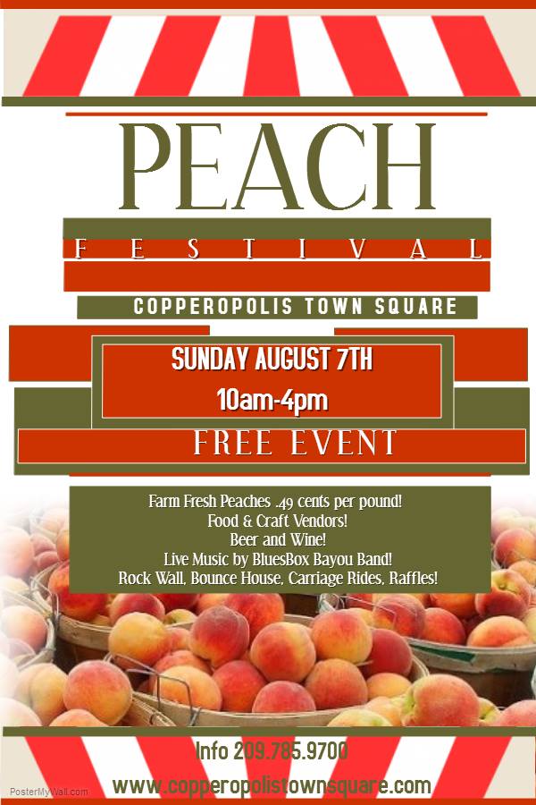 You Don’t Want To Miss The Inaugural Peach Festival This Sunday!!