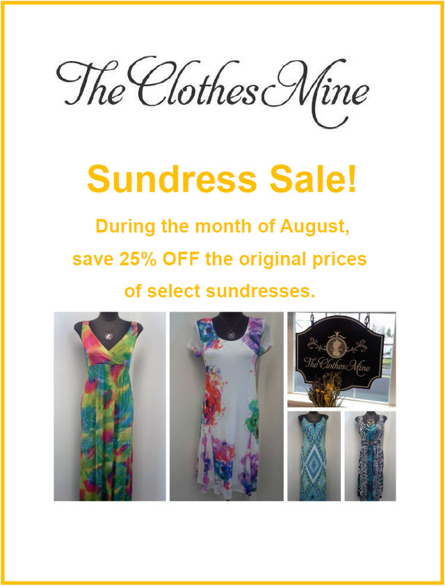 Sundresses On Sale Now At The Clothes Mine In Angels Camp!