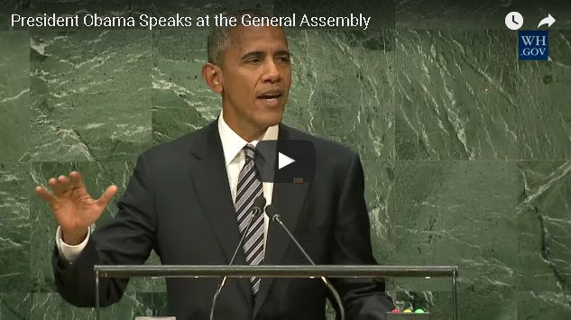 President Obama’s Final Address To The United Nations General Assembly