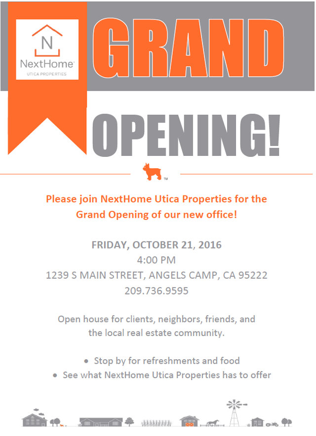The Next Home Utica Property Grand Opening Is October 21st!