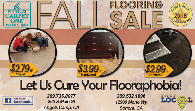 The Big Fall Flooring Sale At Pinnell’s Carpet One!  Let Us Cure Your Flooraphobia!!