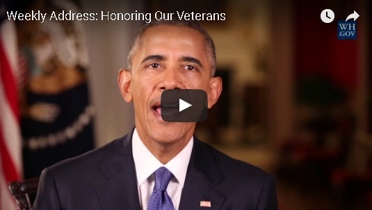 Presidential Weekly Address: Honoring Our Veterans