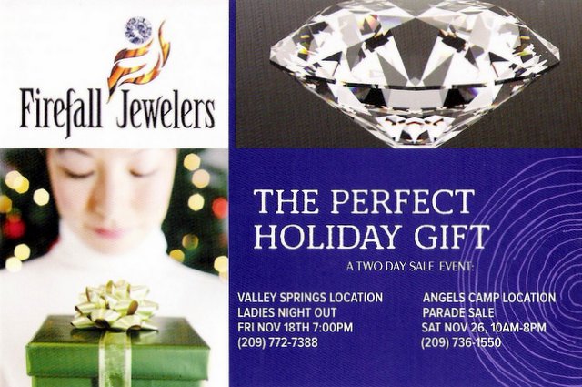 Don’t Miss The Firefall Jewelers Two Day Holiday Sales Events!