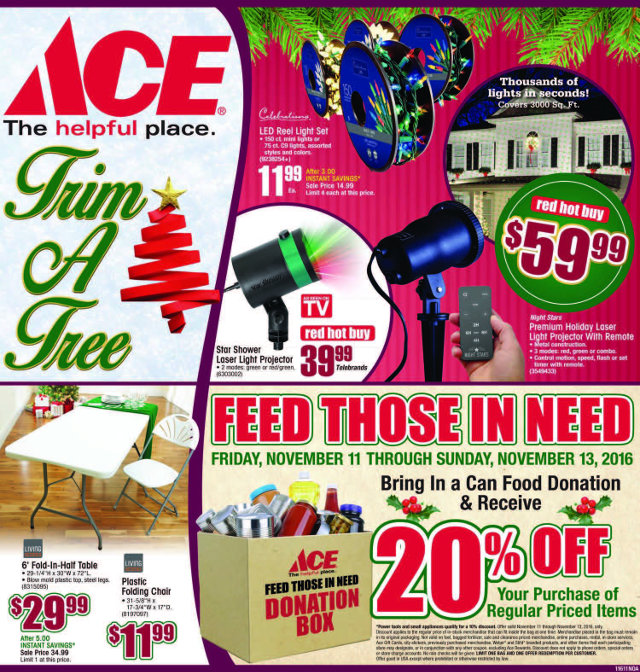 Save & Help Those In Need This Weekend At Arnold Ace Home Center!!