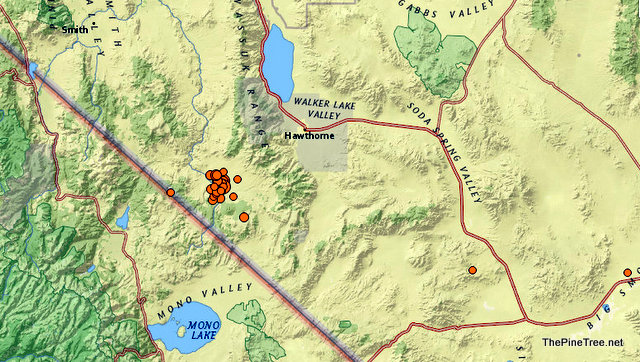 Three Quakes of 5.5 or Over & Over 30 Aftershocks Rattle Northern Nevada & California