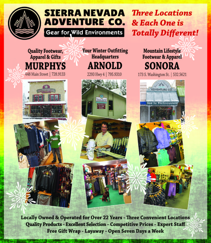 The Sierra Nevada Adventure Company Is Your Local, Holiday Shopping Destination!