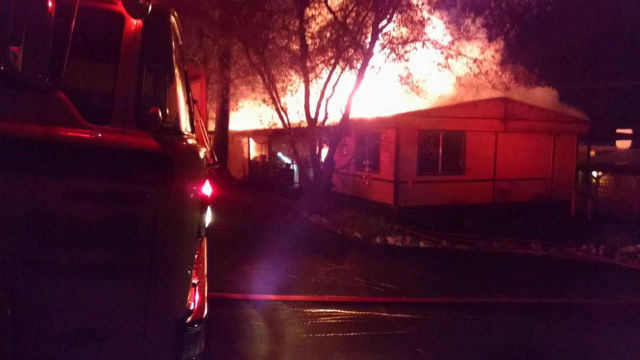 House Fire In Columbia Mobile Home Park