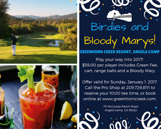 Celebrate The New Year With Birdies and Bloody Marys at Greenhorn Creek Resort!
