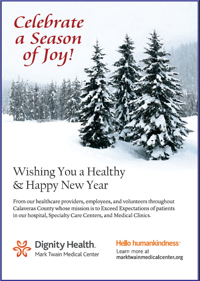 Mark Twain Medical Center Wishes You A Healthy & Happy Holidays & New Year!