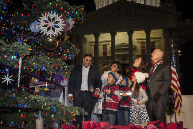Governor Brown Hosts 85th Annual Capitol Christmas Tree Lighting Ceremony