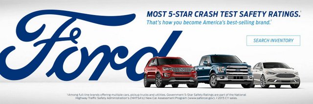Experience The Difference At Sonora Ford!  Ford Has The Most Top 5 Crash Test Safety Ratings