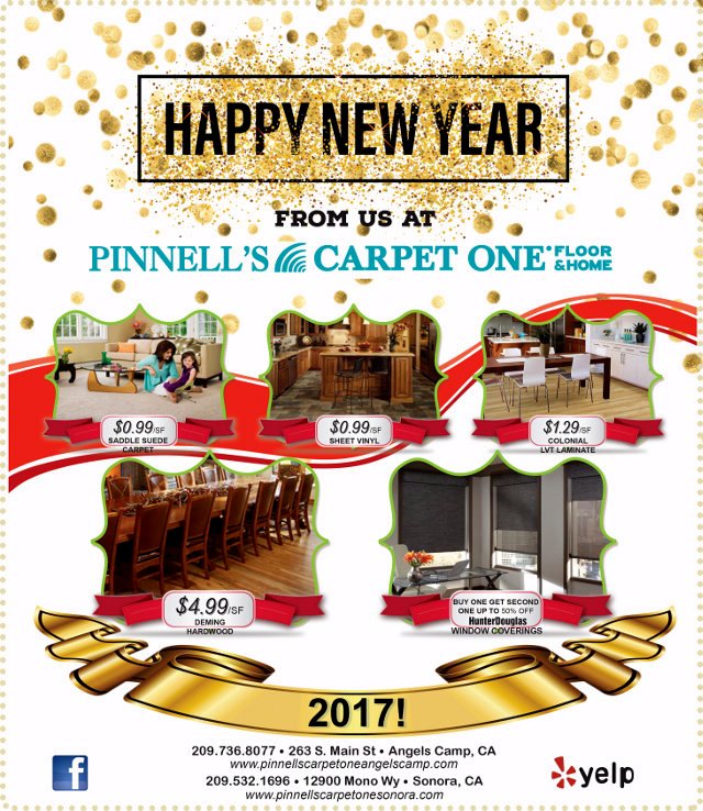 Happy New Year From Pinnell’s Carpet One!
