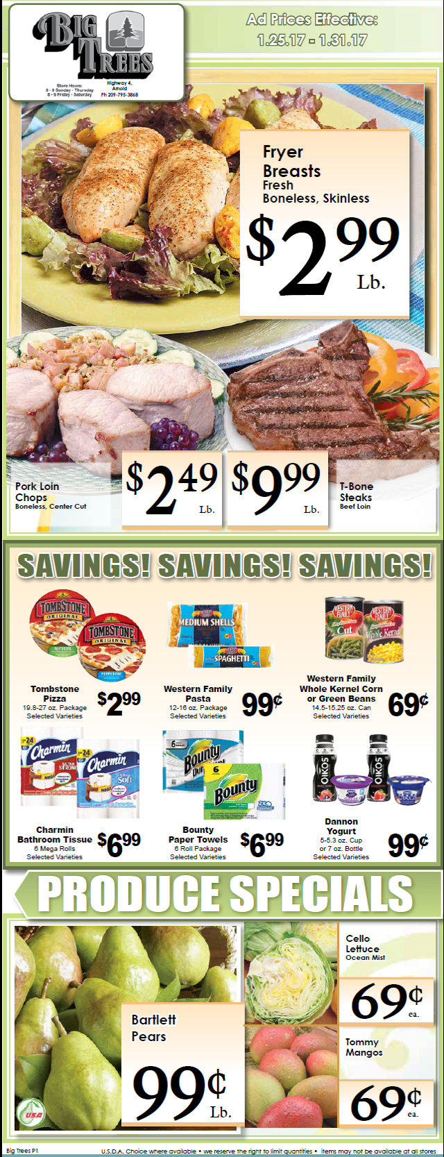 Big Trees Market Weekly Ad & Grocery Specials Through January 31st