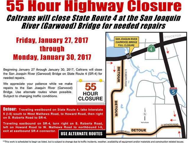 55 Hour Highway Closure At Garwood Bridge