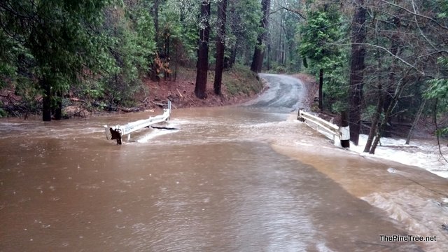 Moran Creek Bridge On Love Creek Road Back Under Water