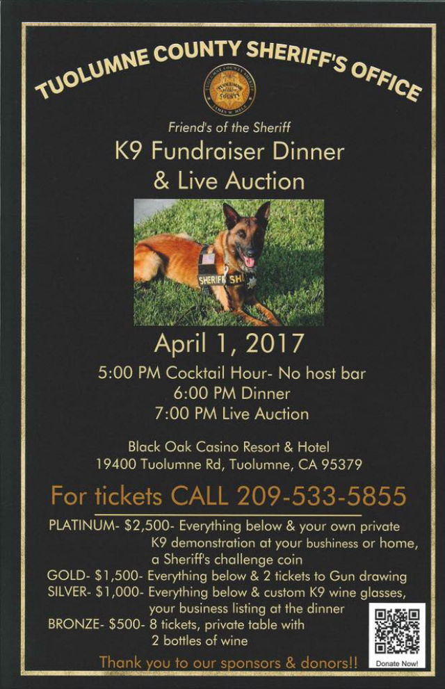 Tickets Available For April K-9 Fundraiser