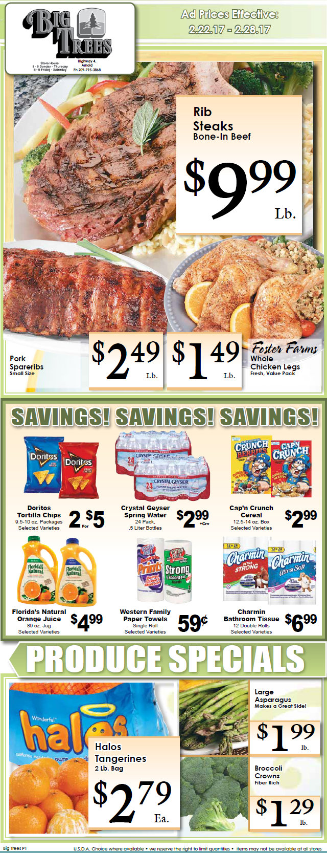 Big Trees Market Weekly Ad & Grocery Specials Through February 28th