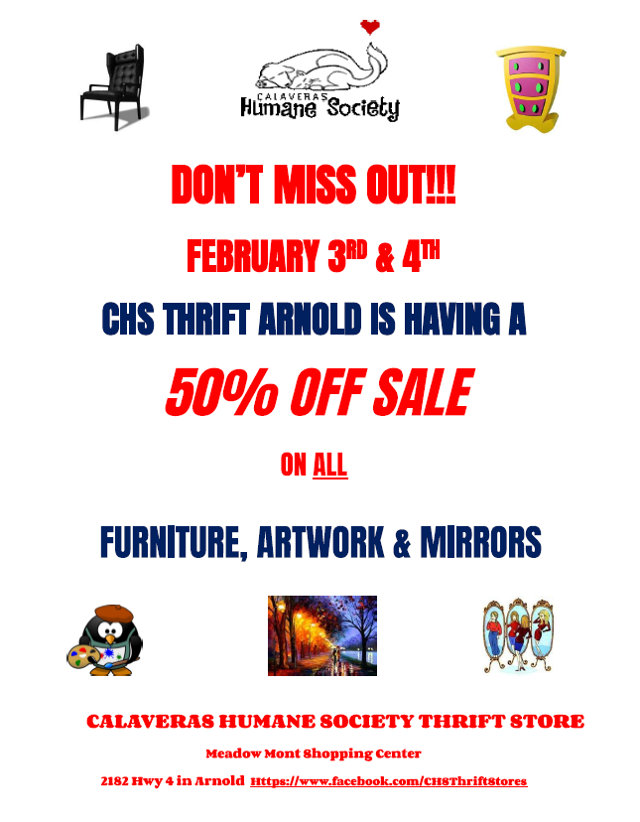 Don’t Miss A Big 50% Off Sale At CHS Thrift Store