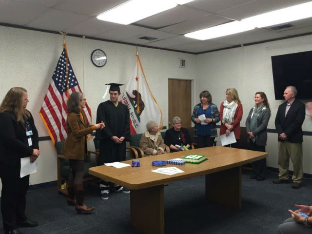 High School Diploma Presented To Tuolumne County Jail Inmate