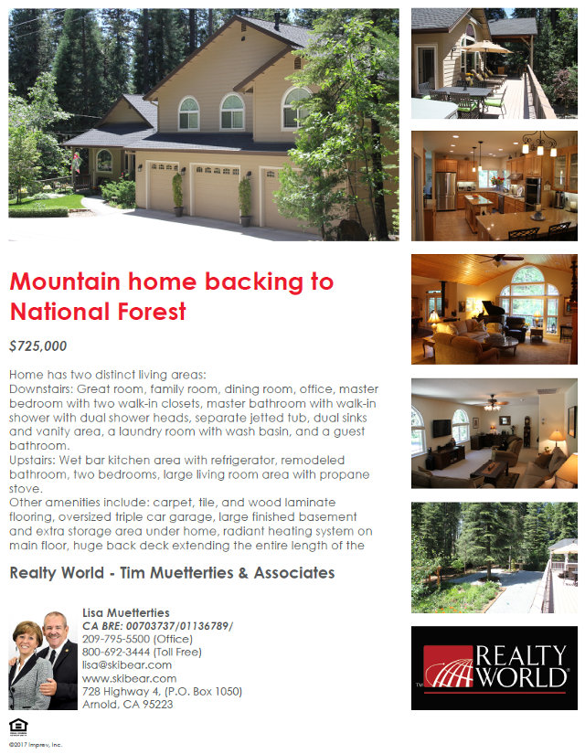Beautiful Mountain Home Backing To National Forest $725,000