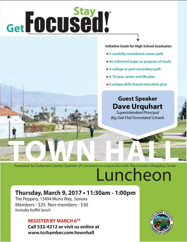 Make Plans To Attend A Town Hall Luncheon On Education