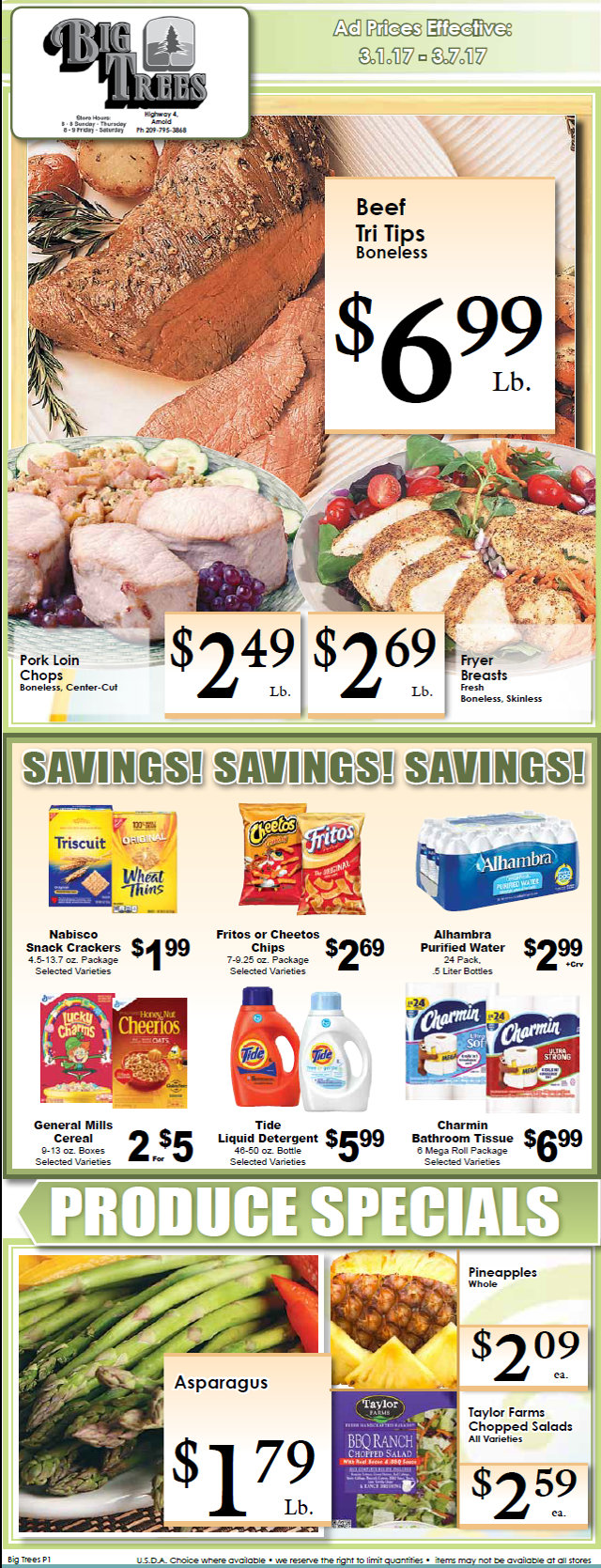 Big Trees Market Weekly Specials & Grocery Ad Through March 7th