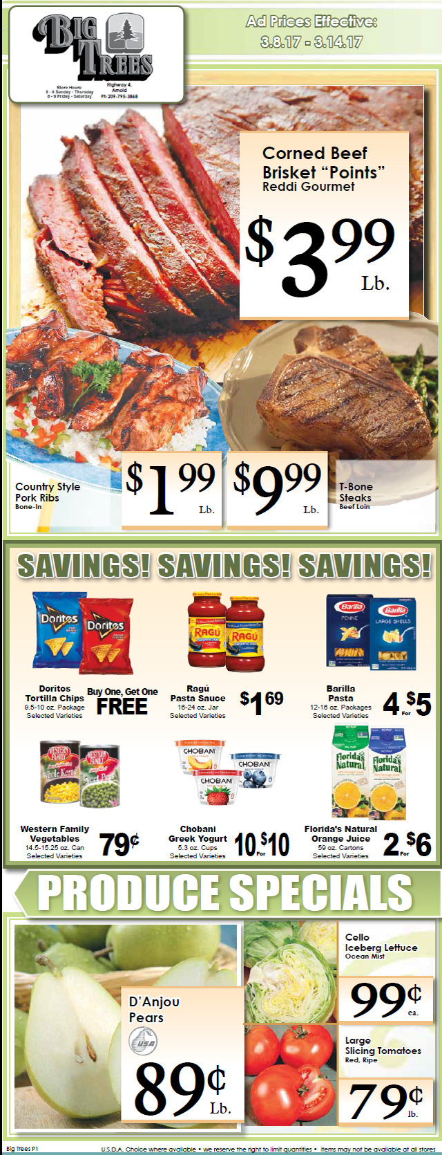 Big Trees Market Weekly Ad & Specials Through March 14th