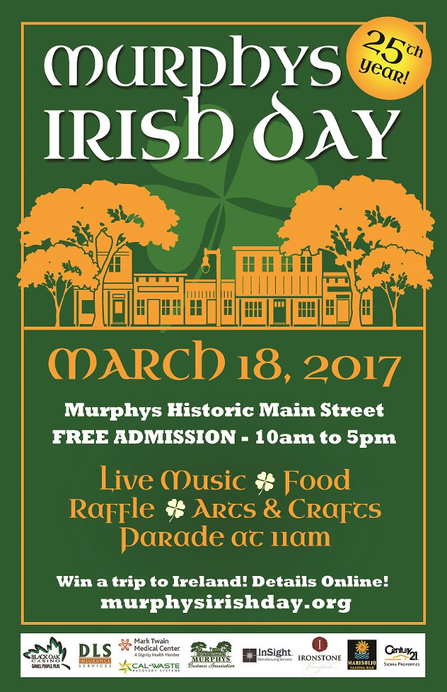 Get Ready For Irish Day 2017!!  Calaveras County’s Largest Single Day Event!!
