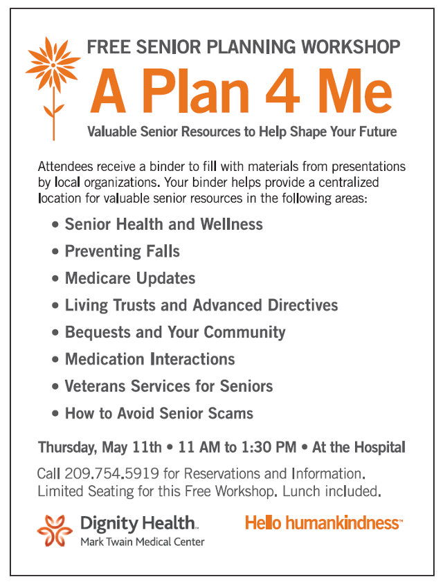 Free Senior Planning Workshop Coming Up In May
