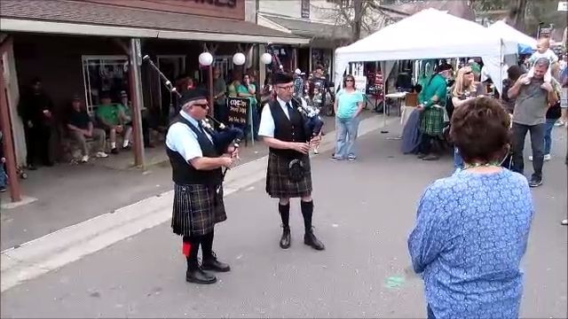 The Pipers Were Piping On Irish Day