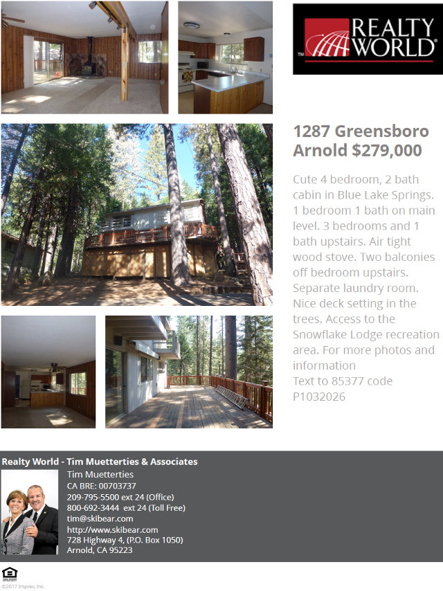A Cute, Four Bedroom Blue Lake Springs Cabin For Only $269k At 1287 Greensboro Way