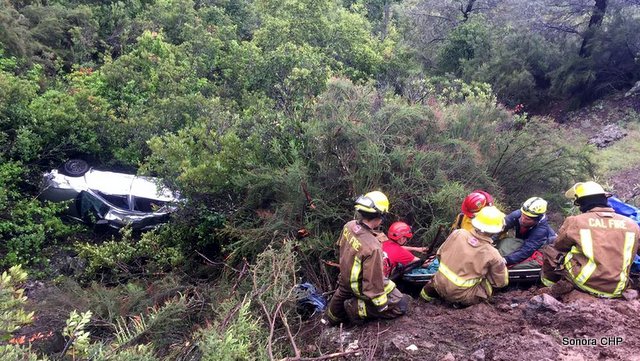 Out Of Area Workers Injured When Vehicle Rolls And Travels 800ft Down Embankment