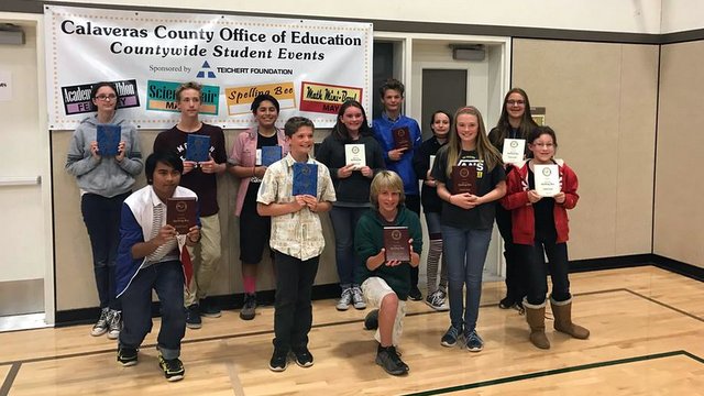 The Winners Of The 49th Annual Calaveras County Spelling Bee Are?