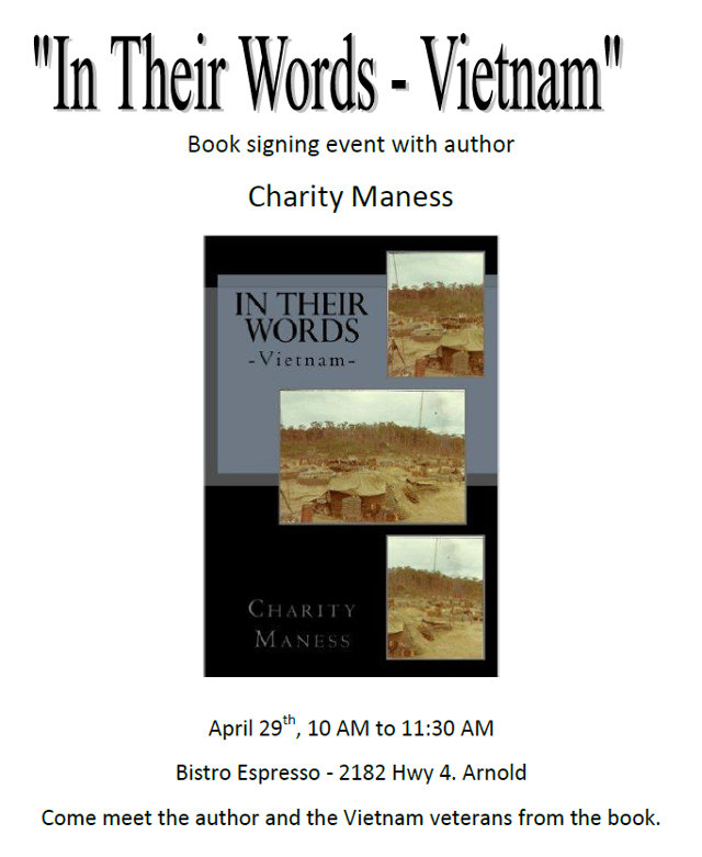 “In Their Words – Vietnam” Book Signing With Author Charity Maness