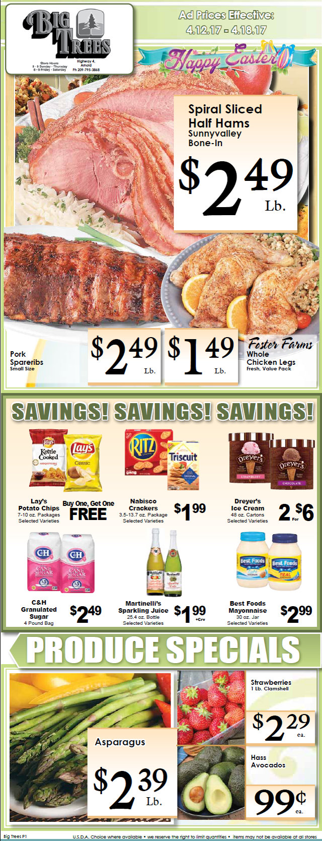 Big Trees Market Weekly Grocery Ad & Specials Through April 18