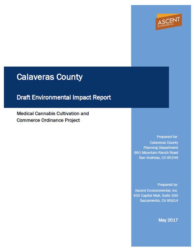 Cannabis Ban Ordinance Draft Environmental Impact Report Has Been Released