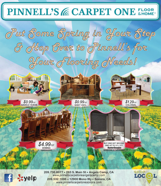 Don’t Miss The Big Flooring Sale Going On Now At Pinnell’s In Sonora & Angels Camp