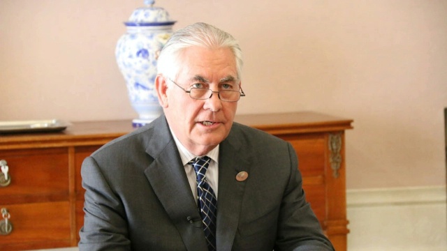 Secretary of State Rex W. Tillerson Ahead Of Russia Meeting