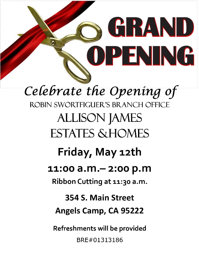 Allison James Estates and Homes Hosts a Grand Opening Friday, May 12th, 2017
