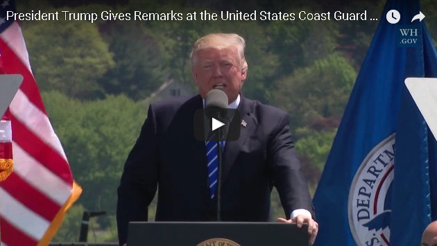 President Trump at United States Coast Guard Academy Commencement Ceremony