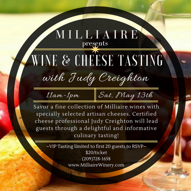 Wine and Cheese Tasting At Milliaire