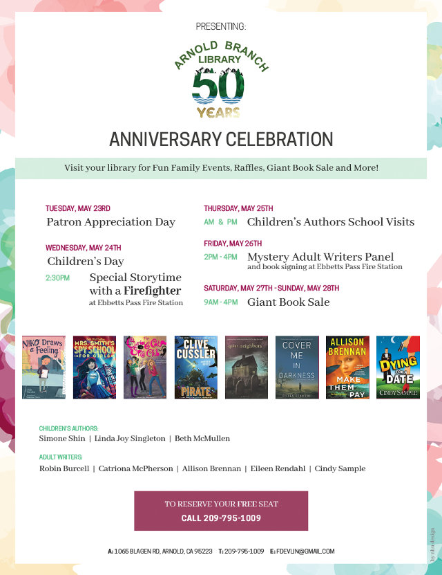 Help The Arnold Library Celebrate Their 50th Anniversary This Week!
