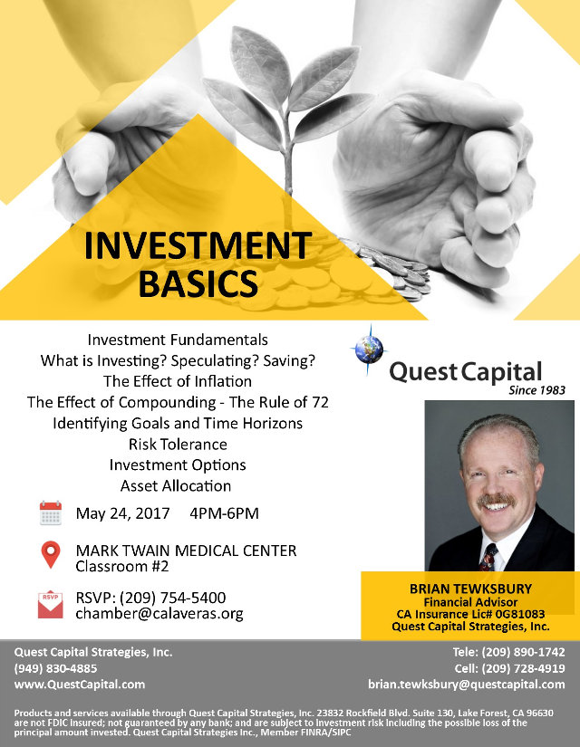 Learn All About Investment Basics From Brian Tewksbury