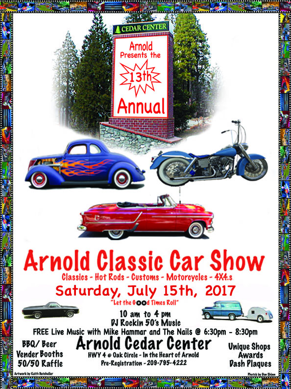 13th Annual Arnold Classic Car Show Is July 15th