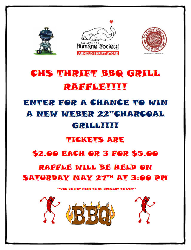 The CHS Thrift BBQ Grill Raffle Is Going On Now!!!!