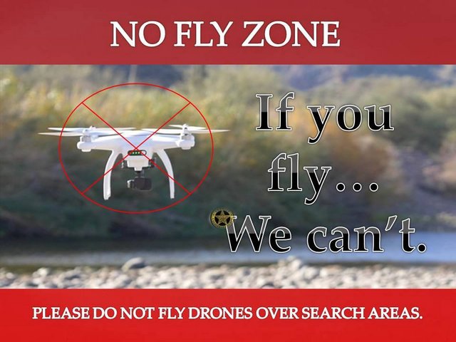 58 Personnel Now Searching For LeRoy Del Don Jr. & Please Keep Drones Out Of Search Area