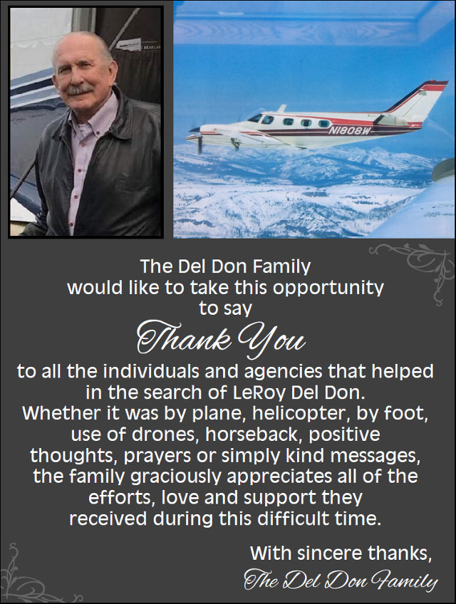 The Del Don Family Says Thank You!!