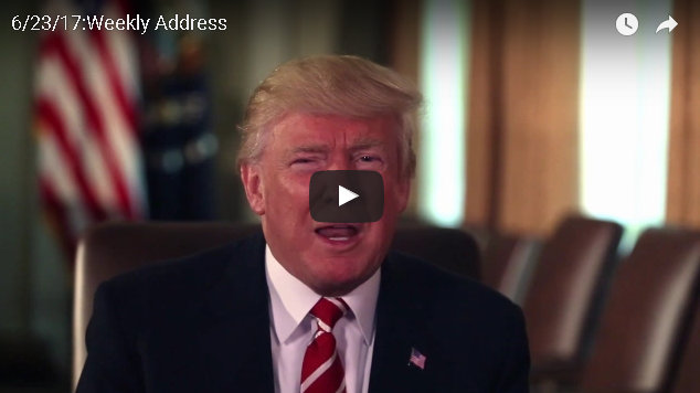 President Trump’s Weekly Address.  This Week’s Topic is Healthcare