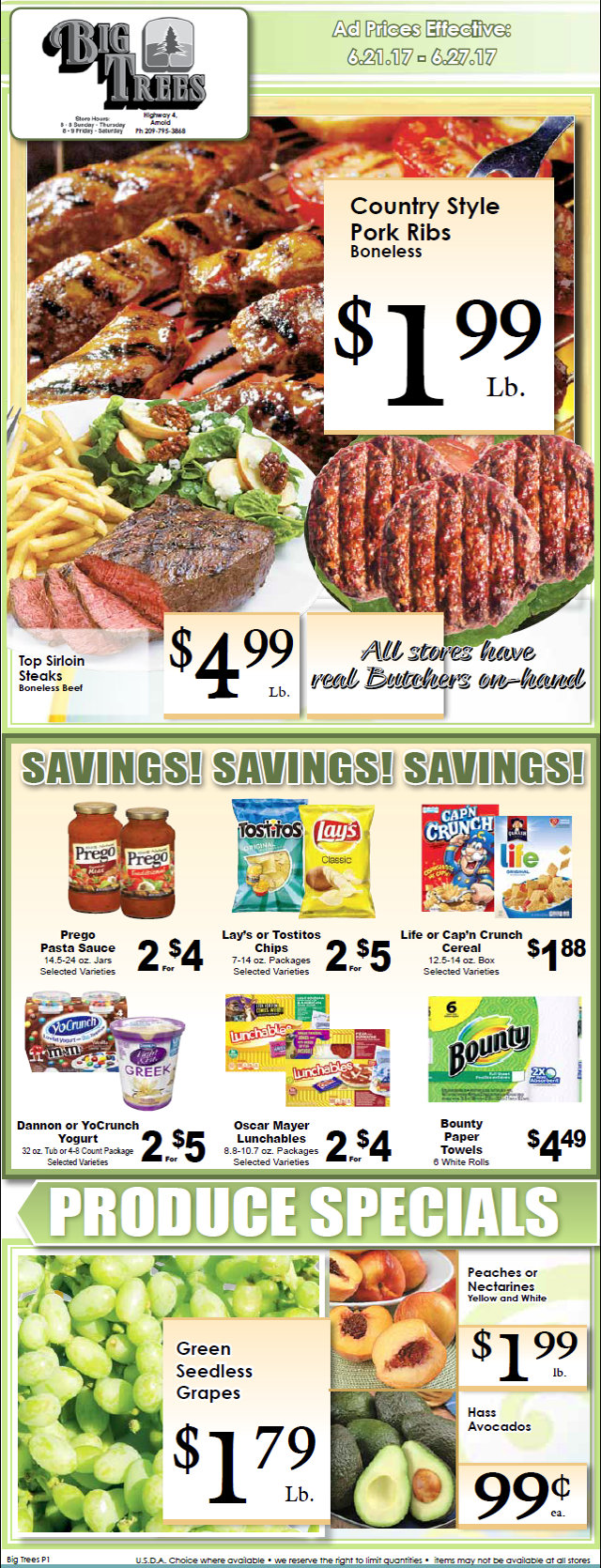 Big Trees Market’s Weekly Ad & Specials Through June 27th