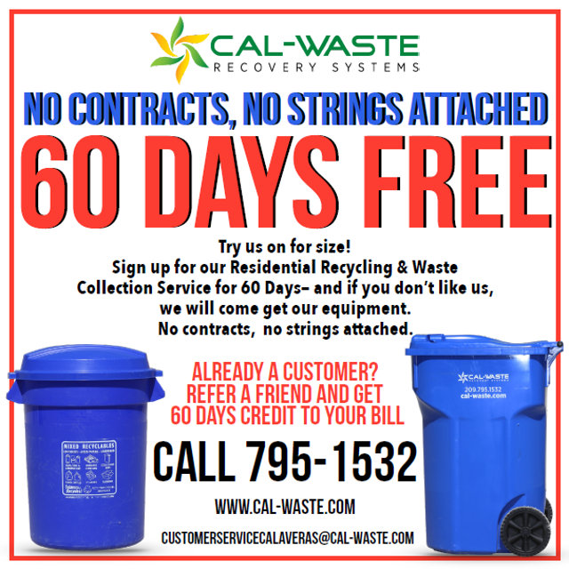 60 Days Free From Cal-Waste